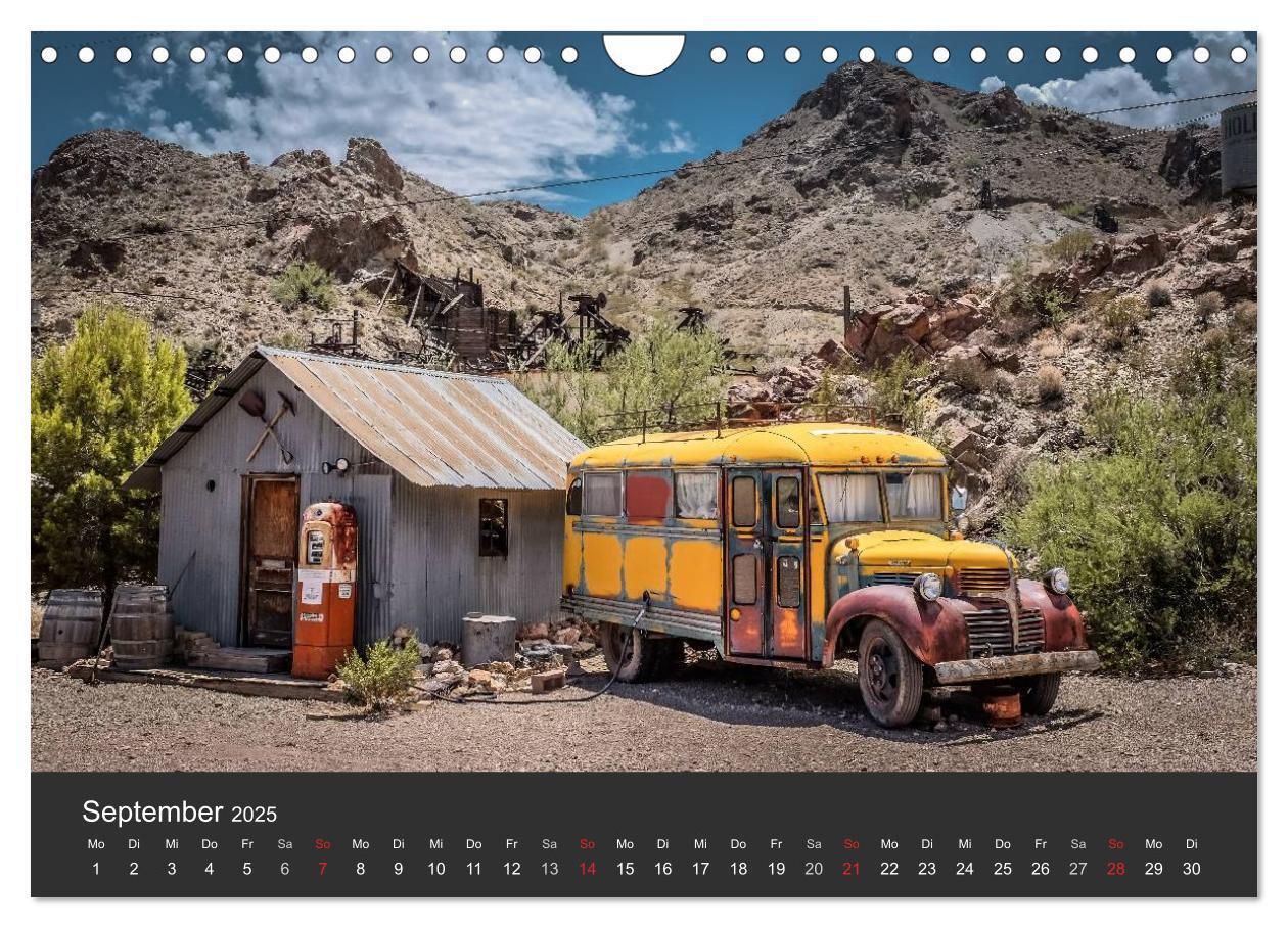 Bild: 9783435576739 | Vergessene Zeitzeugen entlang der Route 66 (Wandkalender 2025 DIN...