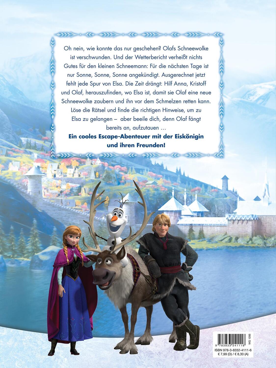 Rückseite: 9783833241116 | Disney Die Eiskönigin: ESCAPE - Löse die Rätsel, finde Elsa und...