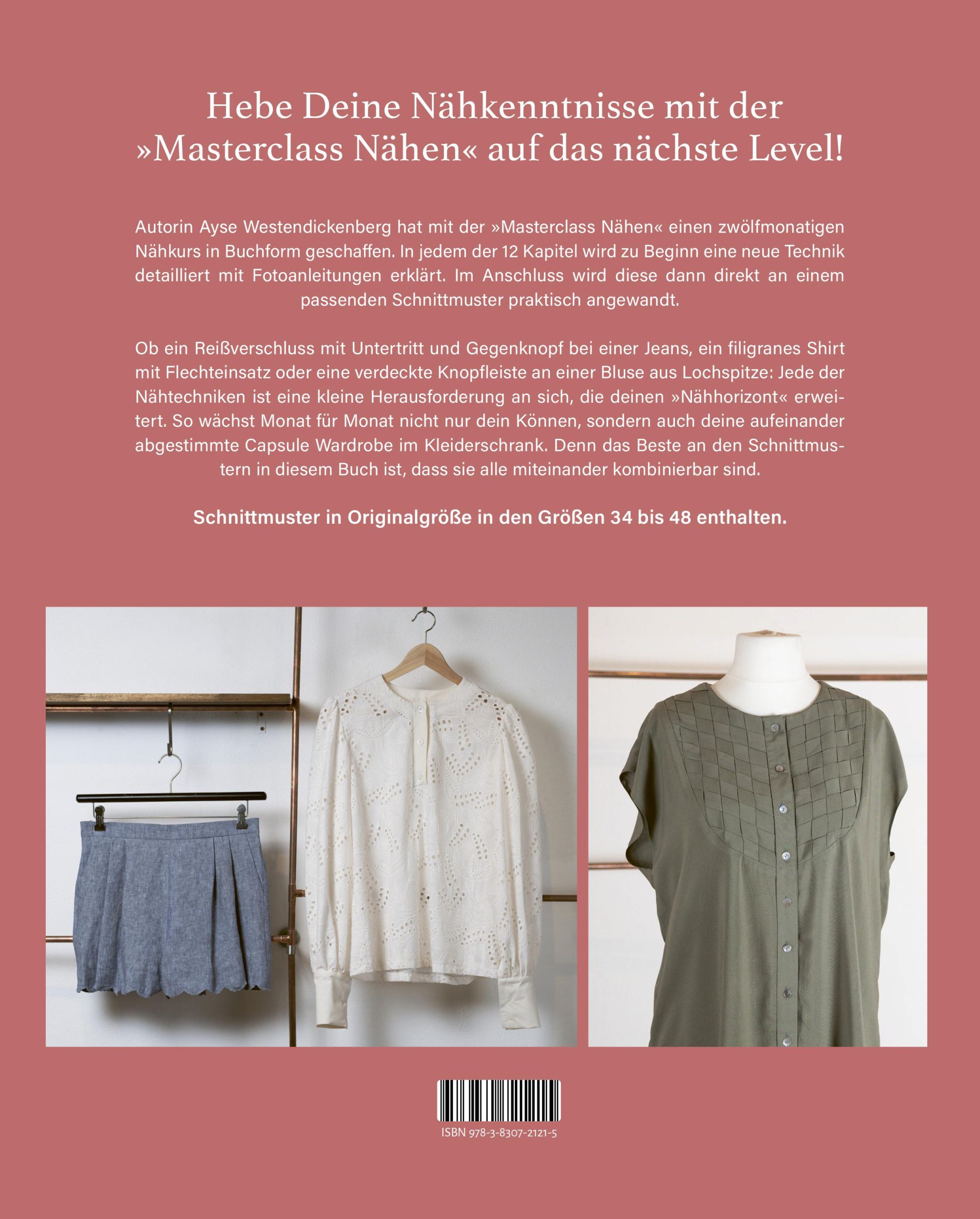 Rückseite: 9783830721215 | Masterclass Nähen | Ayse Westdickenberg | Taschenbuch | 128 S. | 2023