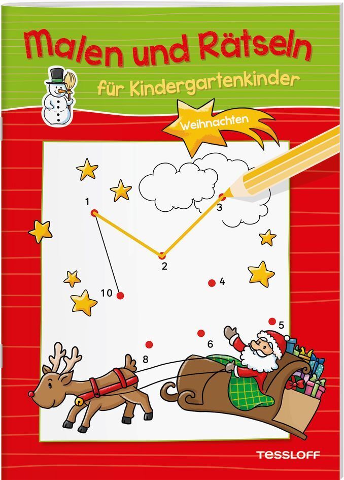 Cover: 9783788641306 | Malen und Rätseln für Kindergartenkinder - Weihnachten | Schwendemann