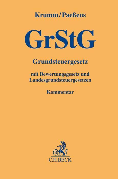 Cover: 9783406758218 | Grundsteuergesetz | Marcel Krumm (u. a.) | Buch | Deutsch | 2022