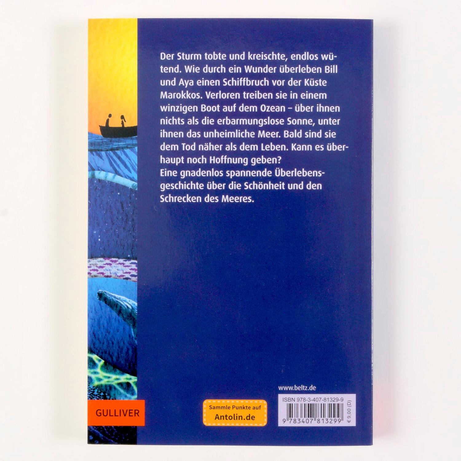 Rückseite: 9783407813299 | Allein auf dem Meer | Roman | Chris Vick | Taschenbuch | 272 S. | 2023