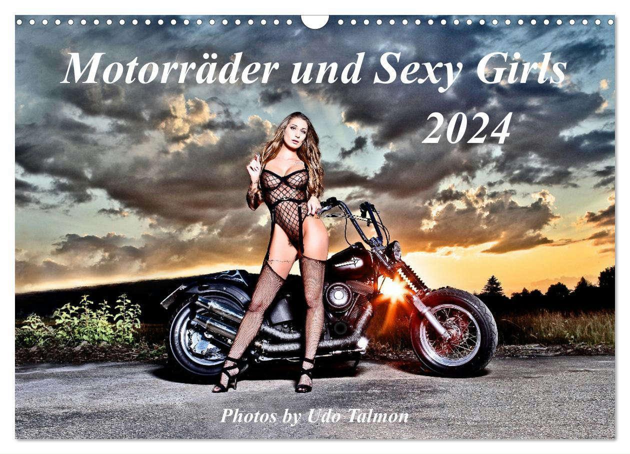 Cover: 9783383653445 | Motorräder und Sexy Girls (Wandkalender 2024 DIN A3 quer), CALVENDO...