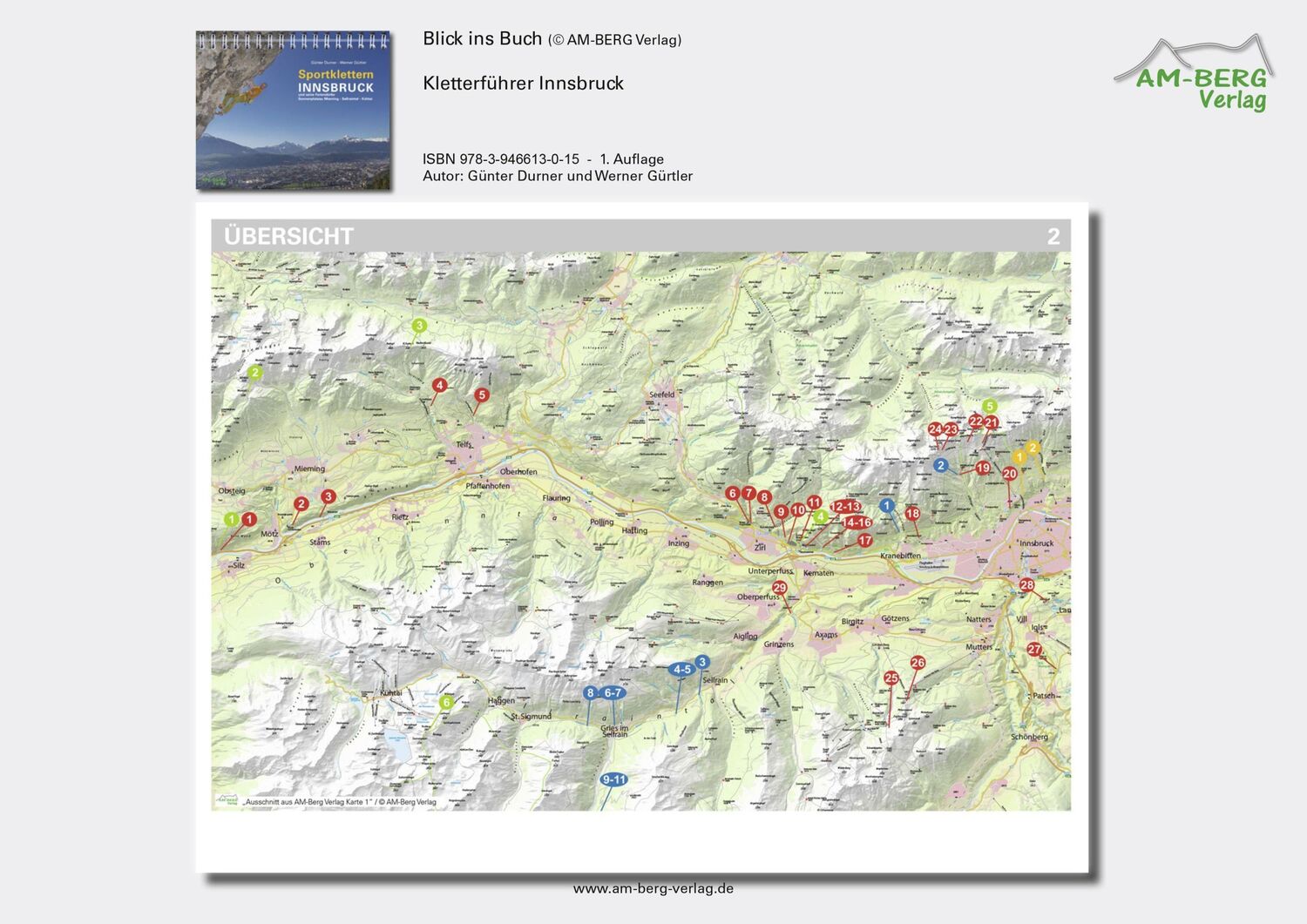 Bild: 9783946613015 | Sportklettern Innsbruck und seine Feriendörfer | Günter Durner (u. a.)