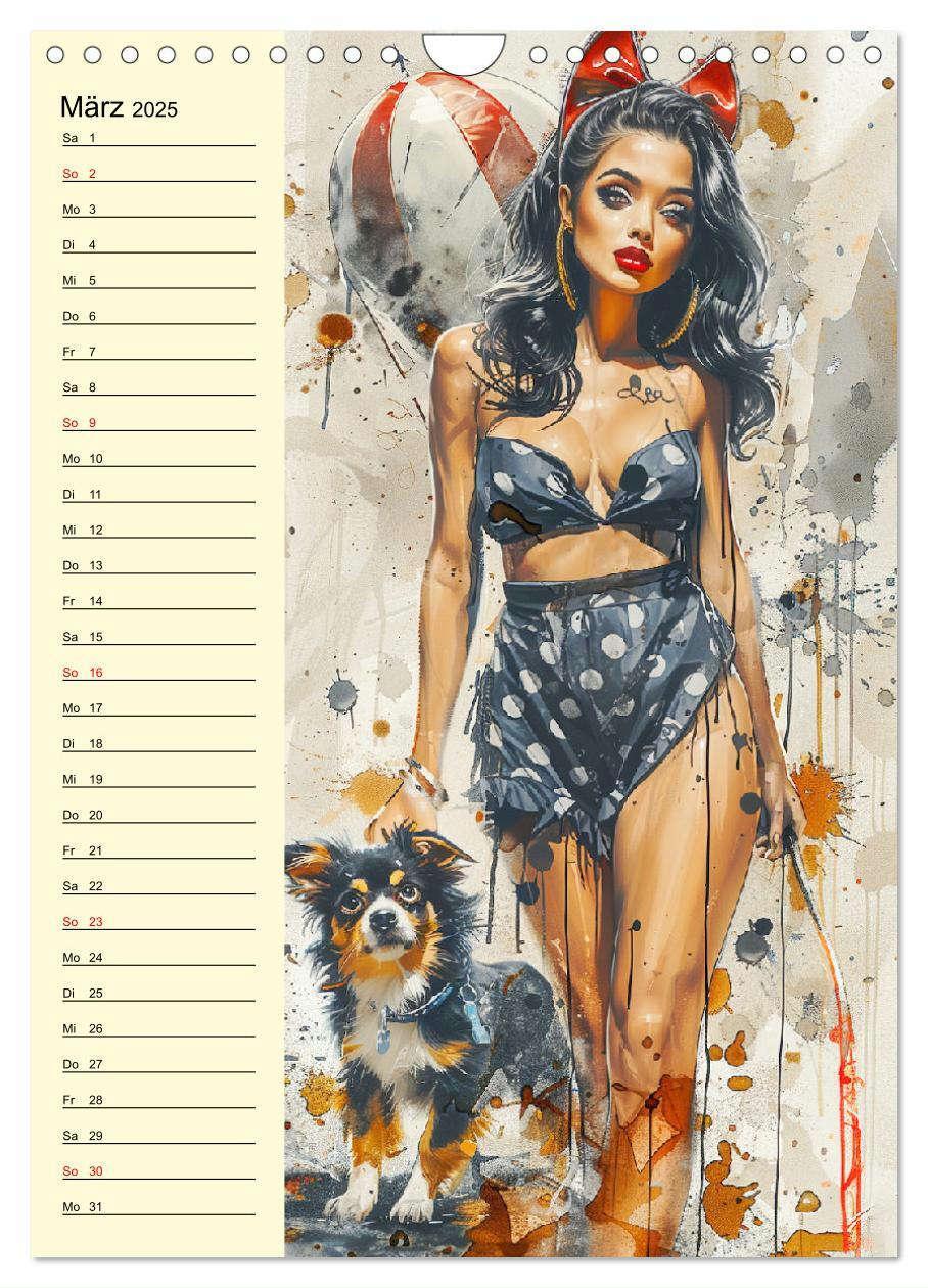 Bild: 9783457128770 | Sexy Pin-up-Girls. Moderne Kunst im Retro-Stil (Wandkalender 2025...