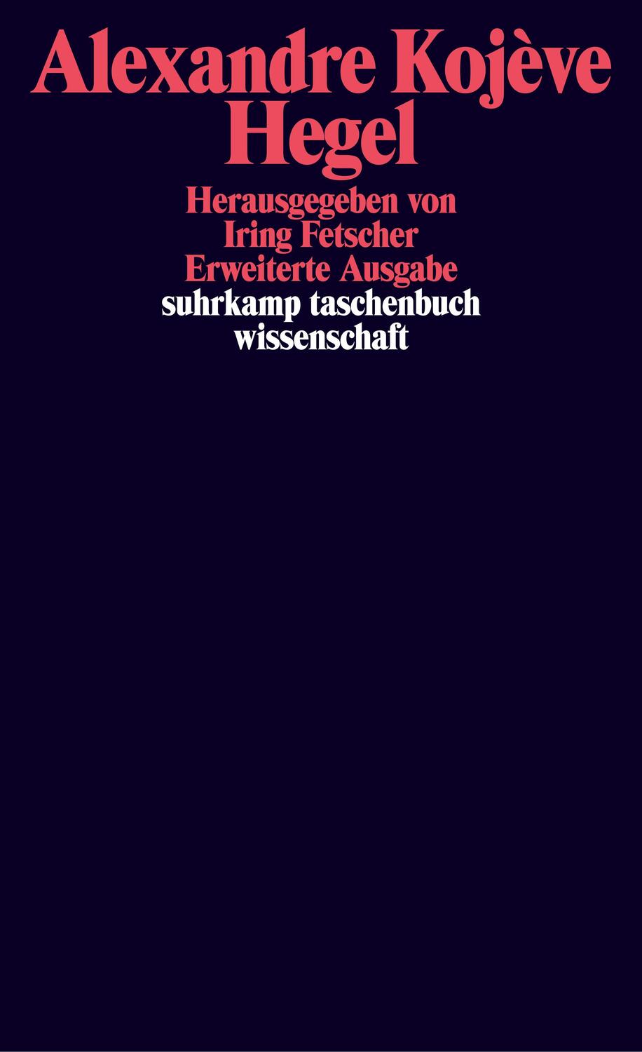 Cover: 9783518276976 | Hegel | Alexandre Kojève | Taschenbuch | Deutsch | 1975 | Suhrkamp