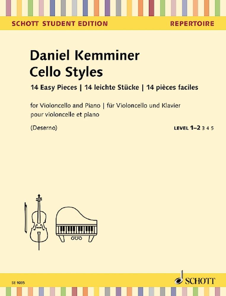 Cover: 9790001167215 | Cello Styles | 14 Easy Pieces | Daniel Kemminer | Buch | 2018