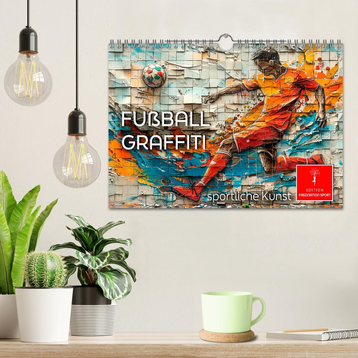 Bild: 9783383801150 | Fußball Graffiti - sportliche Kunst (Wandkalender 2025 DIN A4...