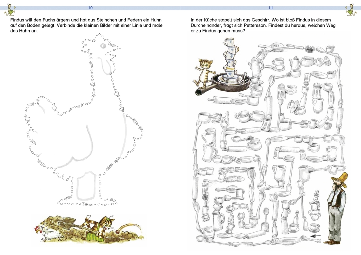 Bild: 9783789117992 | Pettersson und Findus. Das große Mal- und Rätselbuch | Becker | Buch