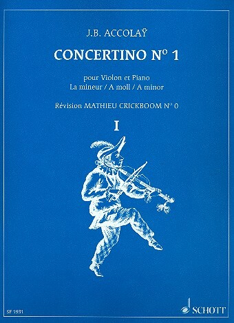 Cover: 9790543500068 | Concertino Nr. 1 a-Moll | Violine und Klavier | Jean Baptiste Accolay