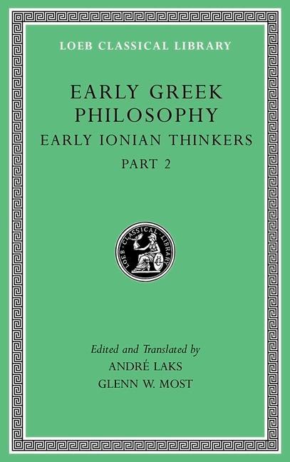 Cover: 9780674996915 | Early Greek Philosophy, Volume III | Early Ionian Thinkers, Part 2