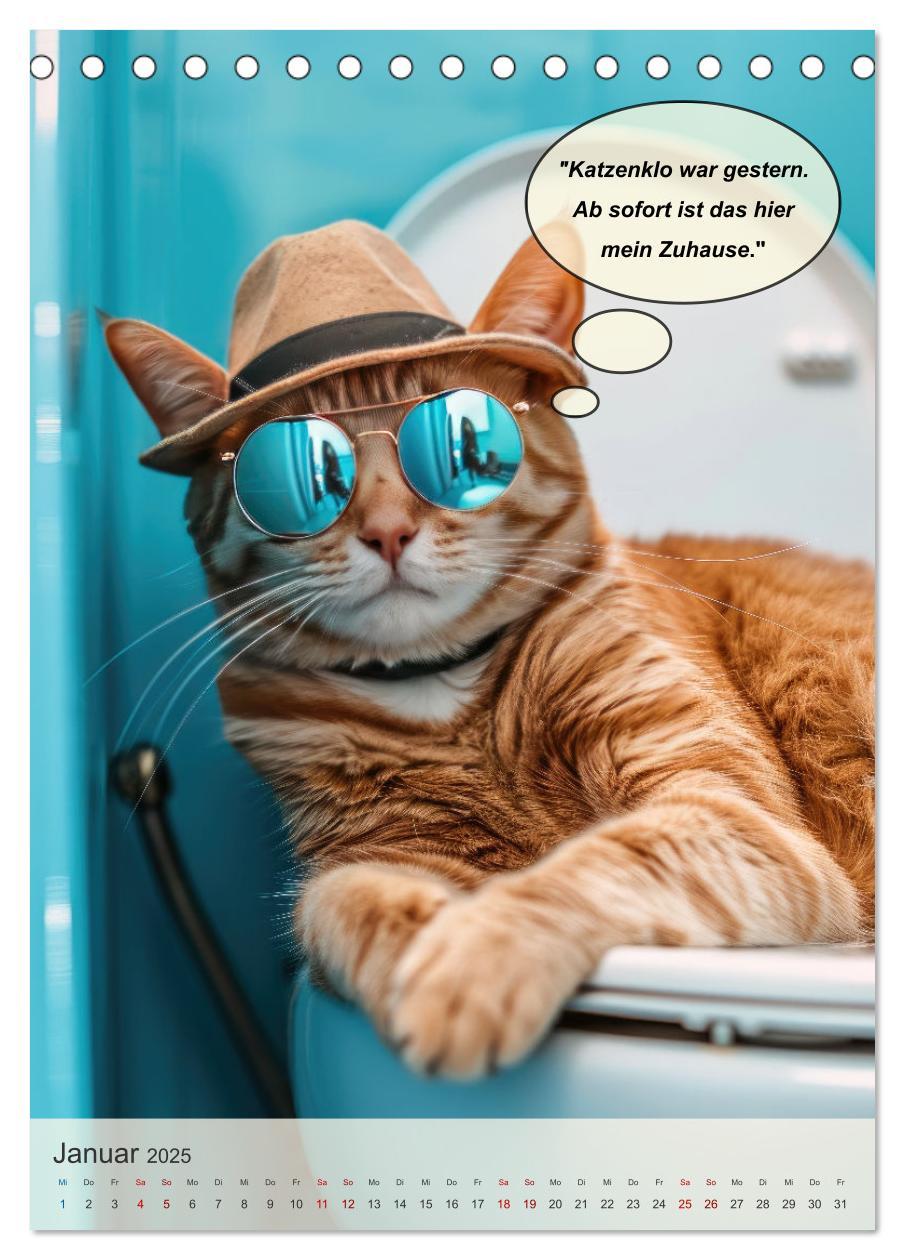 Bild: 9783457149690 | Tierisch lustiger Toilettenhumor (Tischkalender 2025 DIN A5 hoch),...