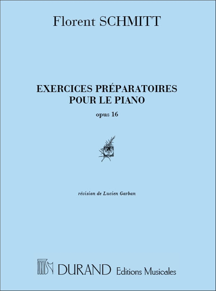 Cover: 9790044005406 | Schmitt Exercices Preparatoires Op 16Piano Pianoforte | Schmitt | 2003