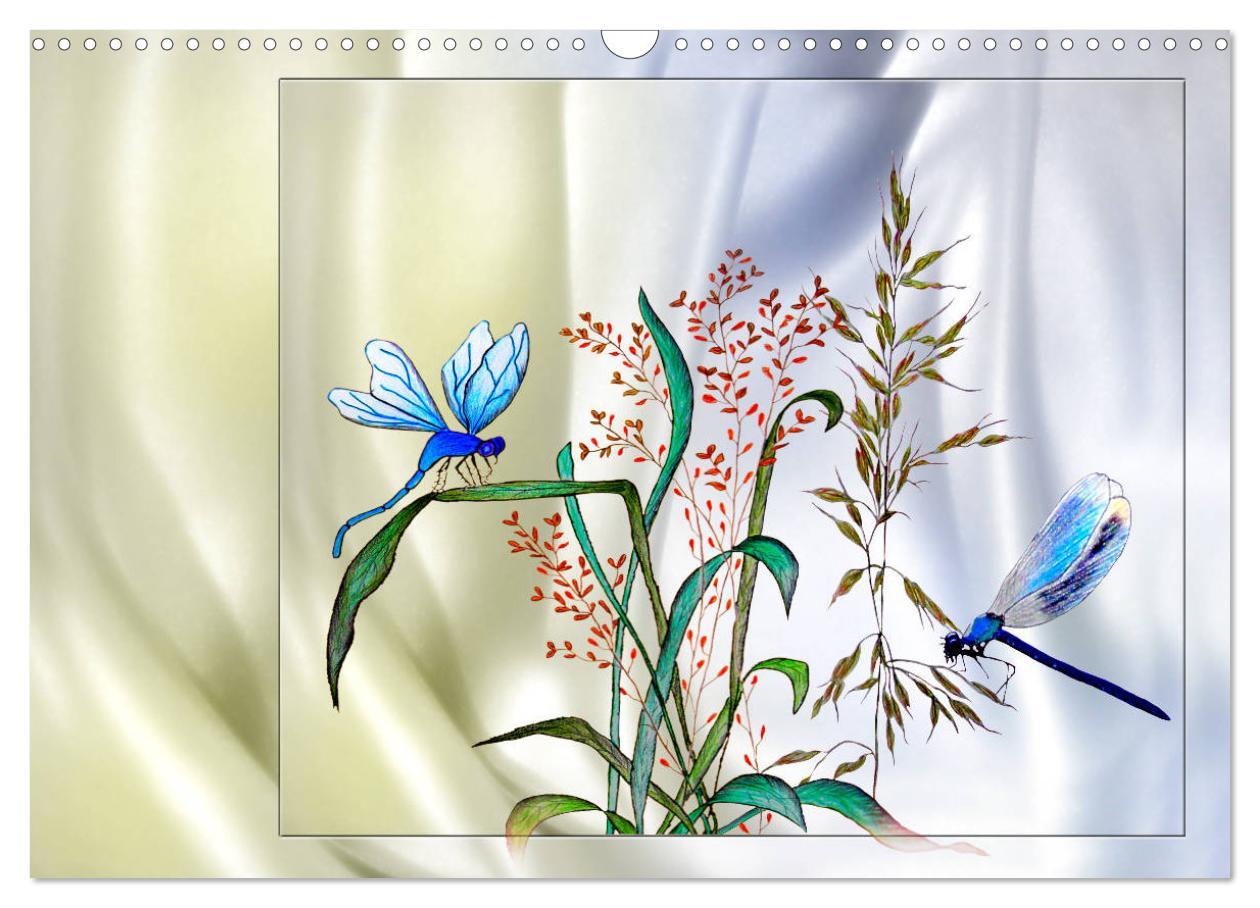 Bild: 9783435554164 | Blumen-Zeichnungen (Wandkalender 2025 DIN A3 quer), CALVENDO...