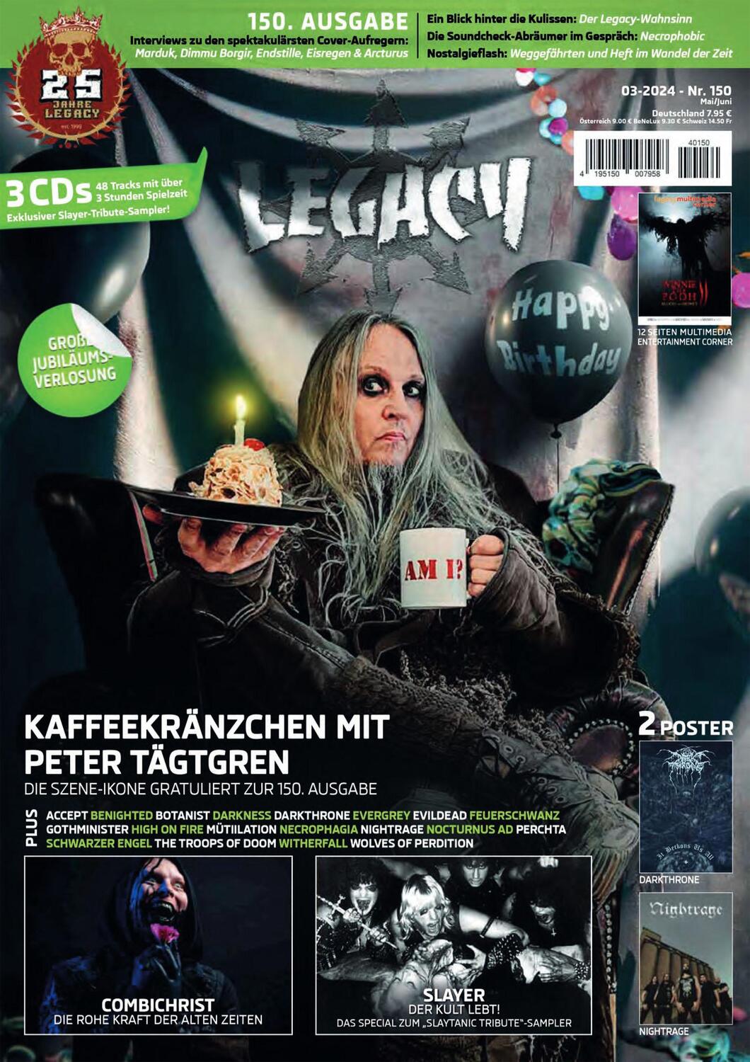 Cover: 9783959365352 | LEGACY MAGAZIN: THE VOICE FROM THE DARKSIDE Ausgabe #150 (3/2024)