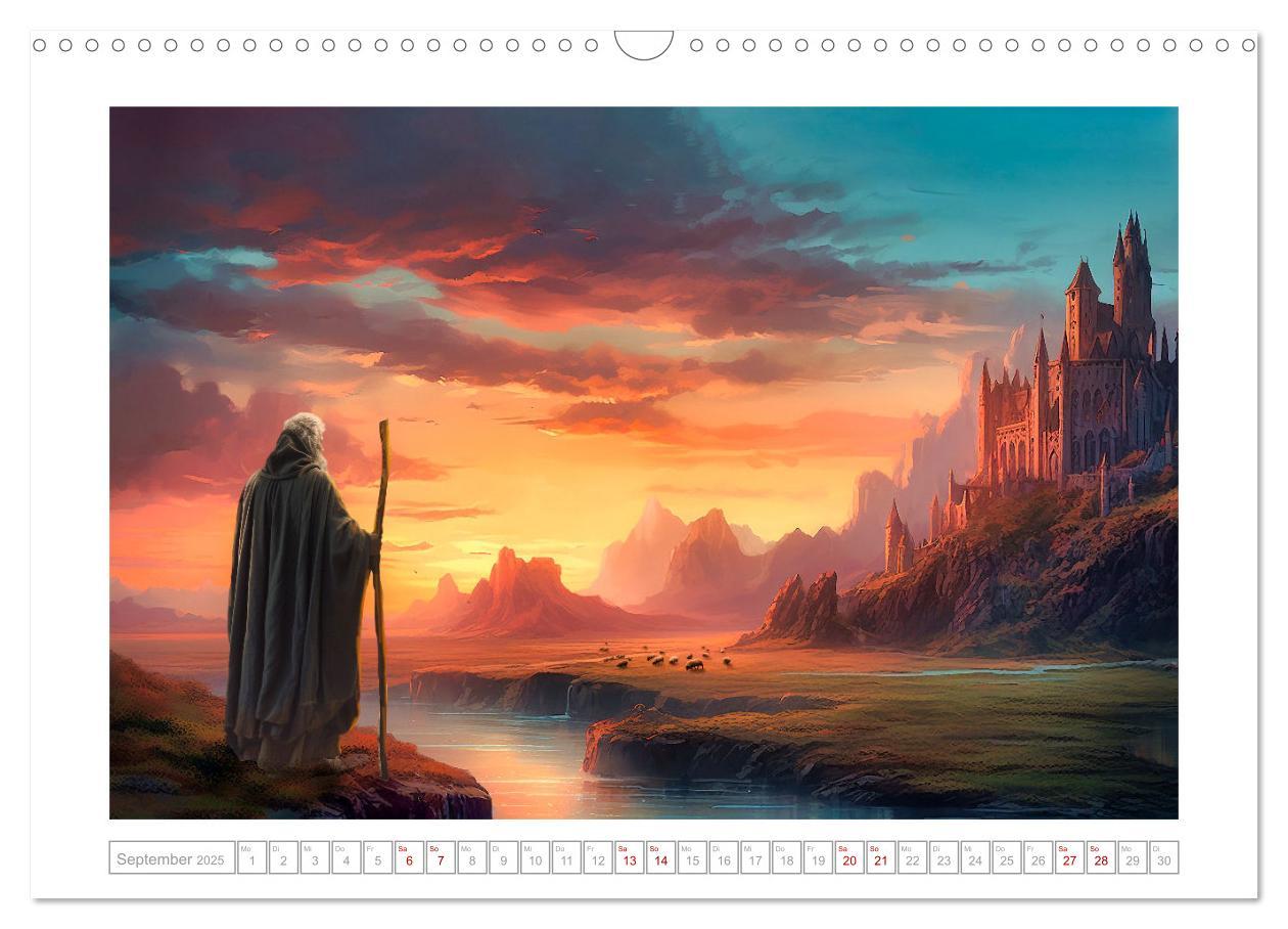 Bild: 9783383826160 | Die Reise des Magiers (Wandkalender 2025 DIN A3 quer), CALVENDO...