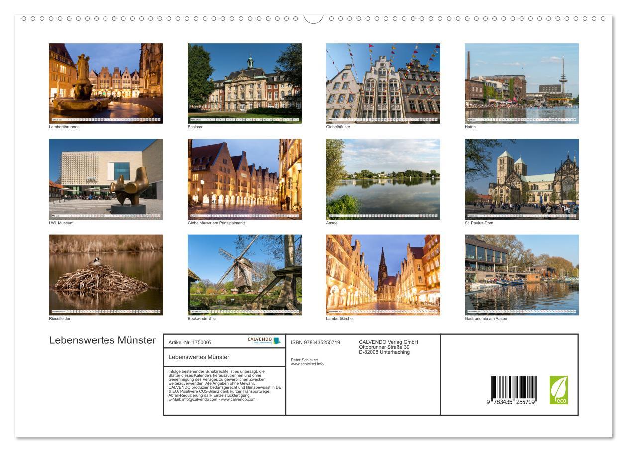 Bild: 9783435255719 | Lebenswertes Münster (hochwertiger Premium Wandkalender 2025 DIN A2...