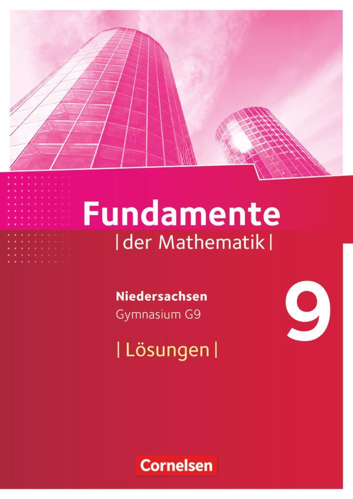 Cover: 9783060413263 | Fundamente der Mathematik 9. Schuljahr - Gymnasium Niedersachsen -...