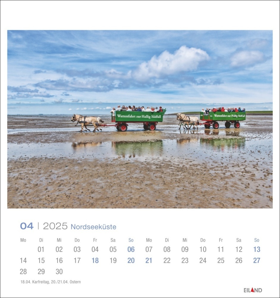 Bild: 9783964023292 | Nordseeküste Postkartenkalender 2025 - Wind und Wellen - Sand und Meer