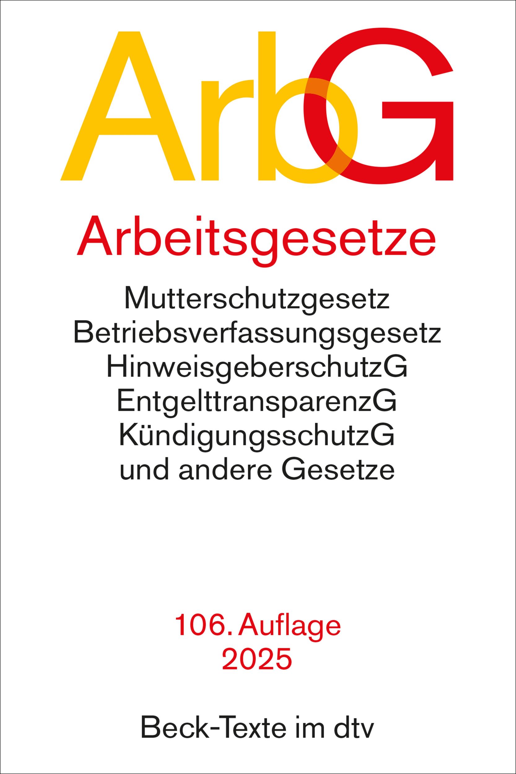 Cover: 9783423532907 | Arbeitsgesetze | Taschenbuch | dtv-Taschenbücher Beck Texte | 1136 S.