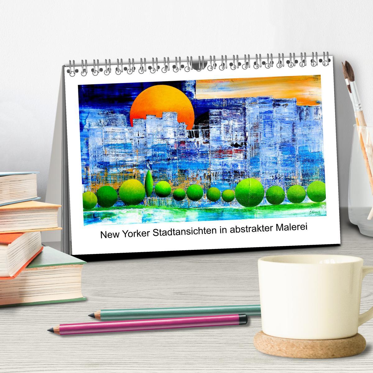 Bild: 9783435443383 | New Yorker Stadtansichten in abstrakter Malerei (Tischkalender 2025...