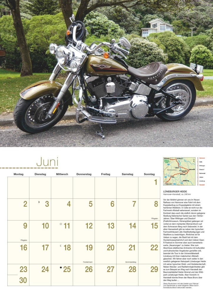 Bild: 4250809652863 | DUMONT - Motorräder &amp; Routen 2025 Broschürenkalender, 42x29cm,...