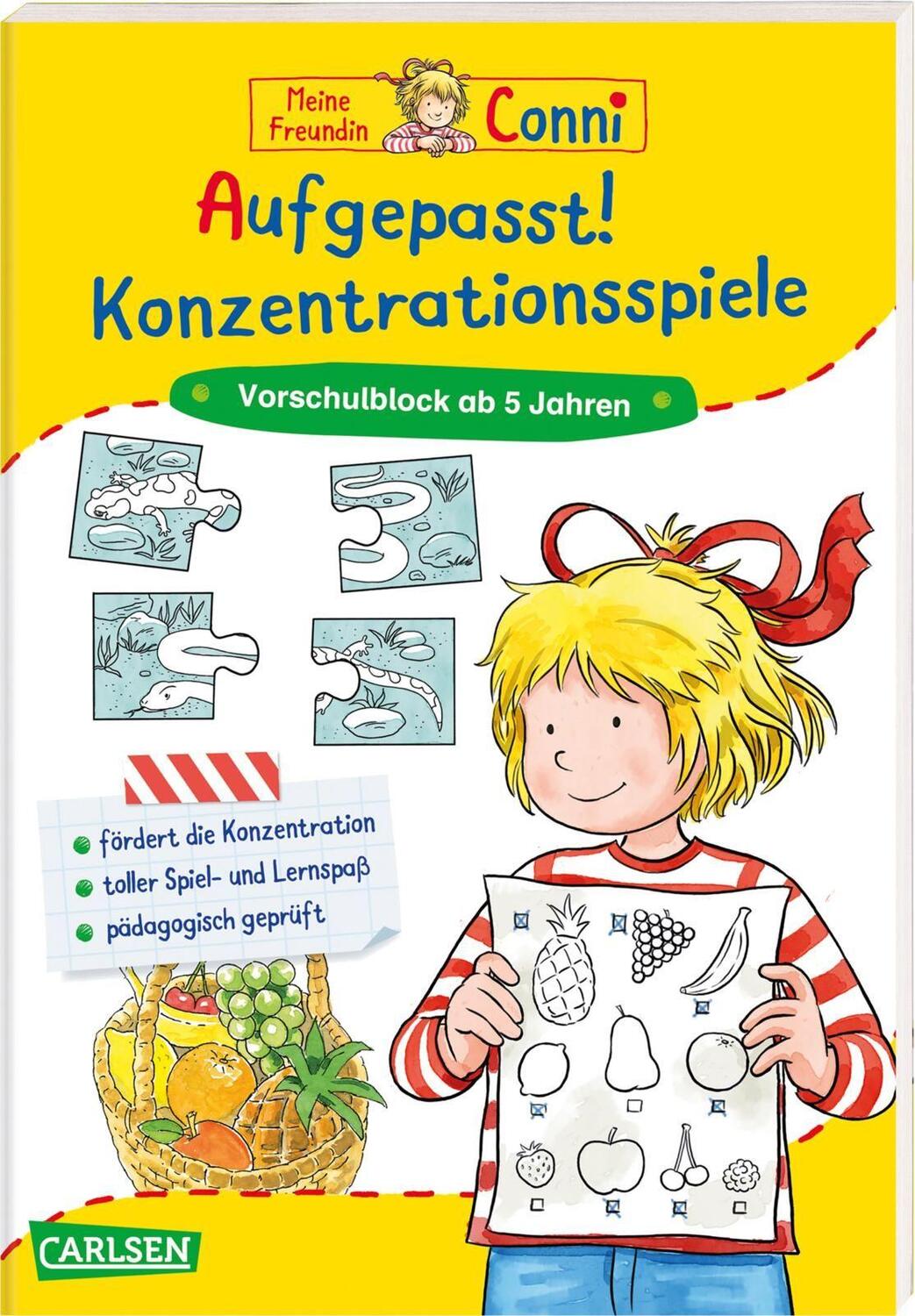 Cover: 9783551182708 | Aufgepasst! Konzentrationsspiele | Vorschulblock ab 5 Jahren | Buch