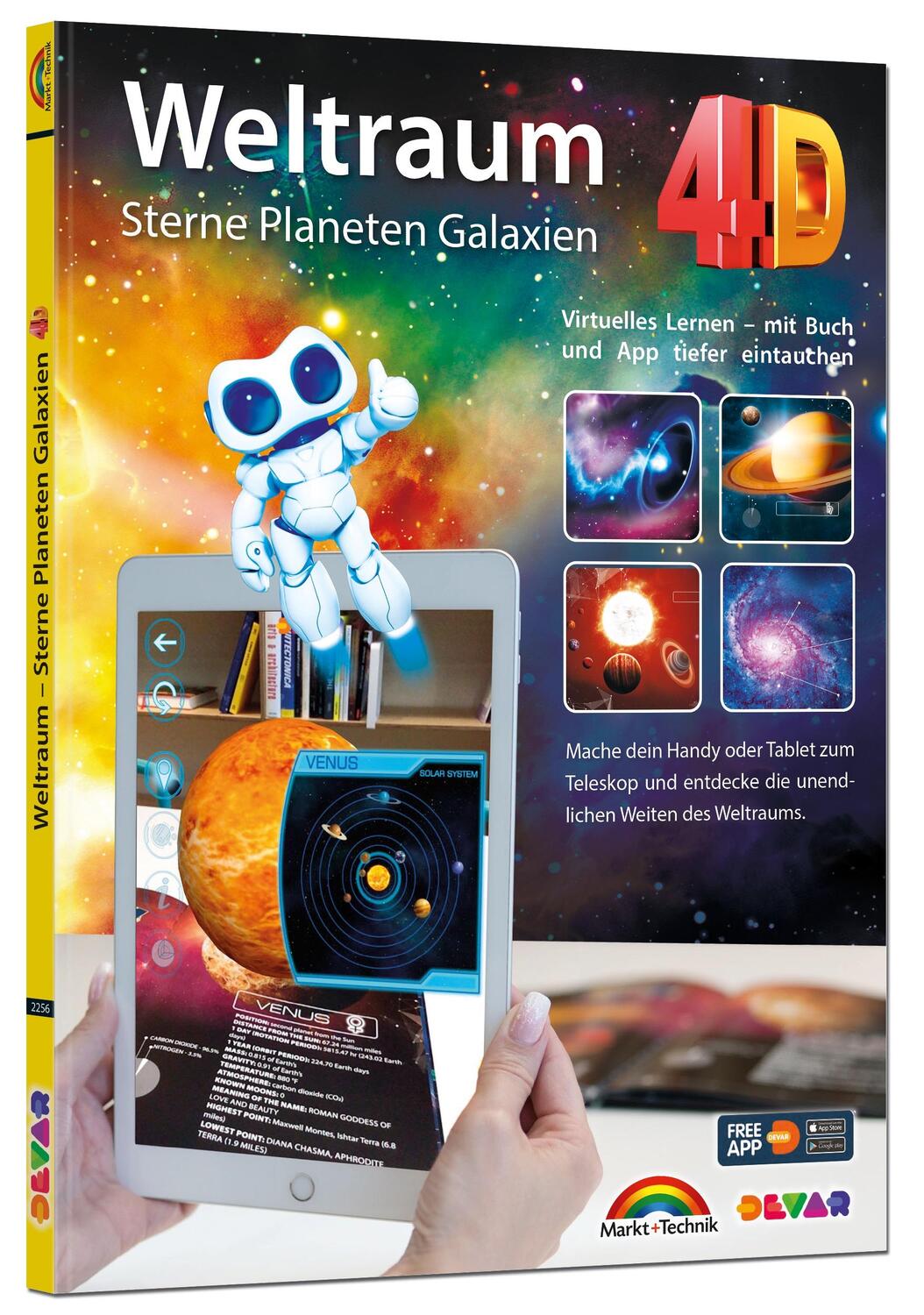 Cover: 9783988100344 | Weltraum 4D - Sterne, Planeten, Galaxien - mit App virtuell durch...