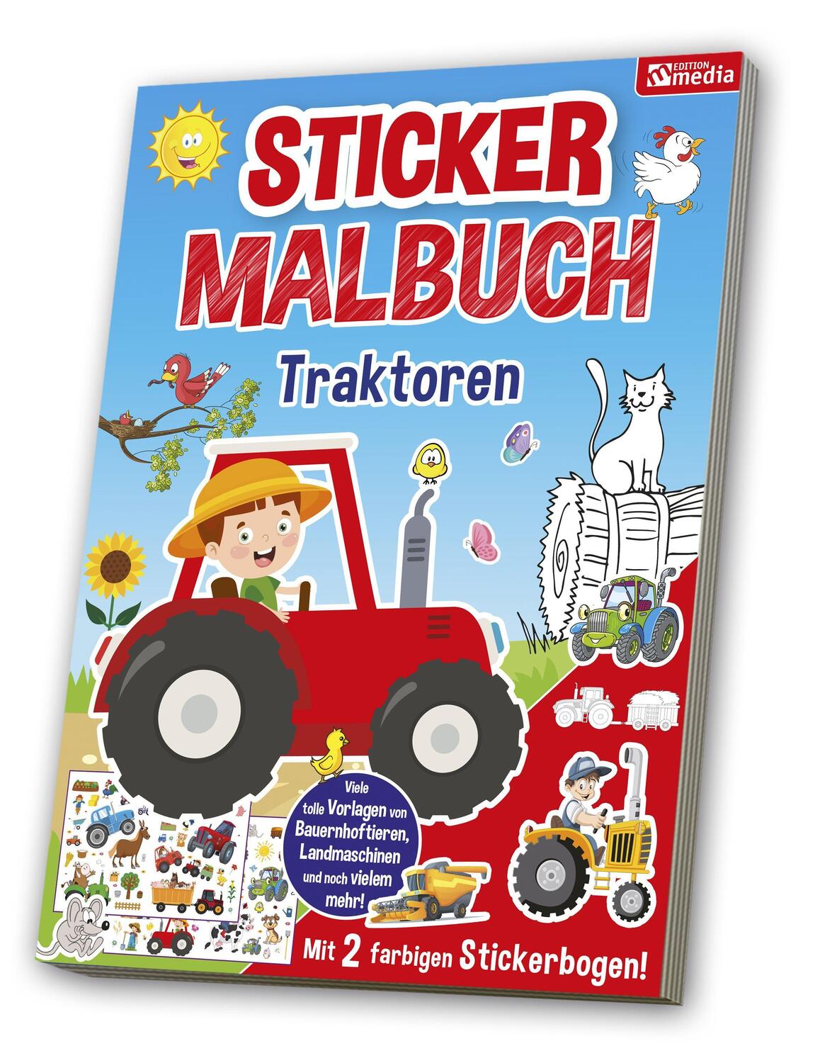 Cover: 4019393988389 | Mal- & Stickerbuch: Traktor | Broschüre | Deutsch | 2022