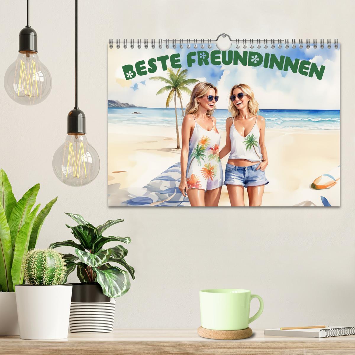 Bild: 9783383775482 | Beste Freundinnen (Wandkalender 2025 DIN A4 quer), CALVENDO...