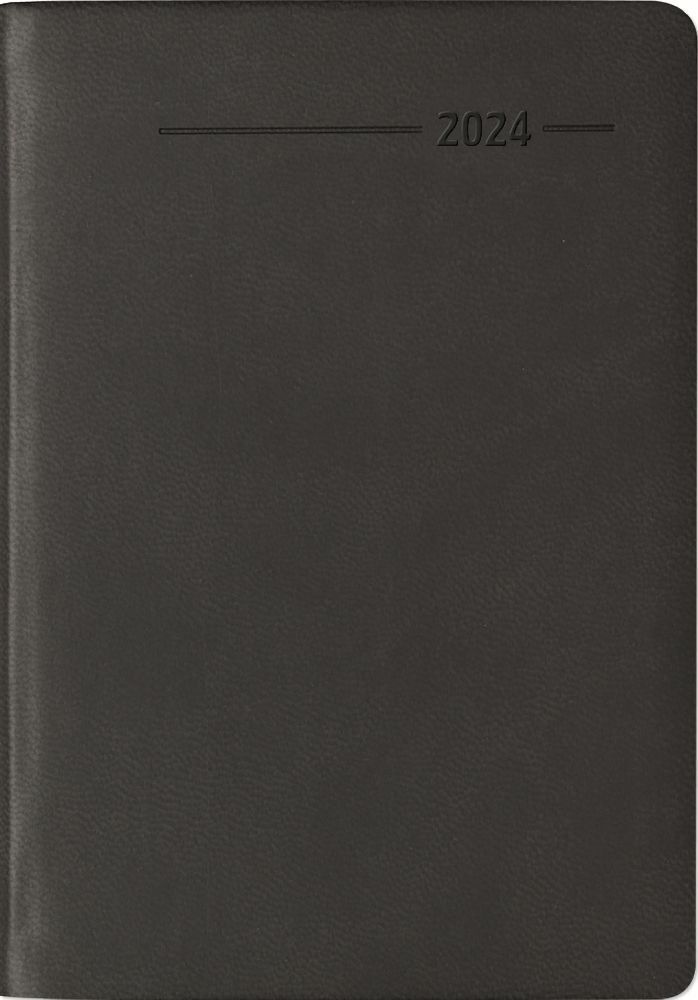 Cover: 4251732338138 | Taschenkalender Buch Tucson schwarz 2024 - Büro-Kalender 8x11,5 cm...