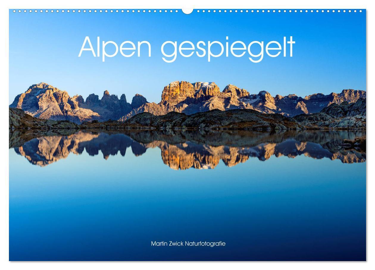Cover: 9783675947771 | Alpen gespiegelt (Wandkalender 2024 DIN A2 quer), CALVENDO...
