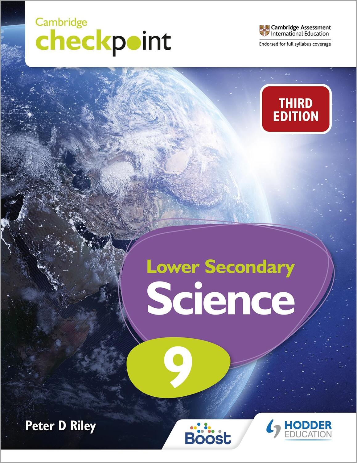 Cover: 9781398302181 | Cambridge Checkpoint Lower Secondary Science Student's Book 9 | Riley
