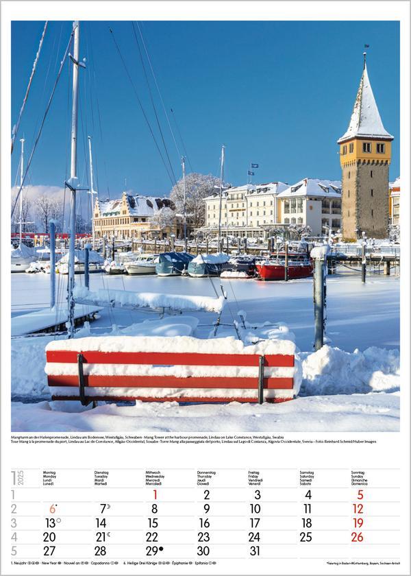 Bild: 9783731876083 | Bayern 2025 | Wandkalender mit Fotos von Bayern. Format 30 x 42 cm.