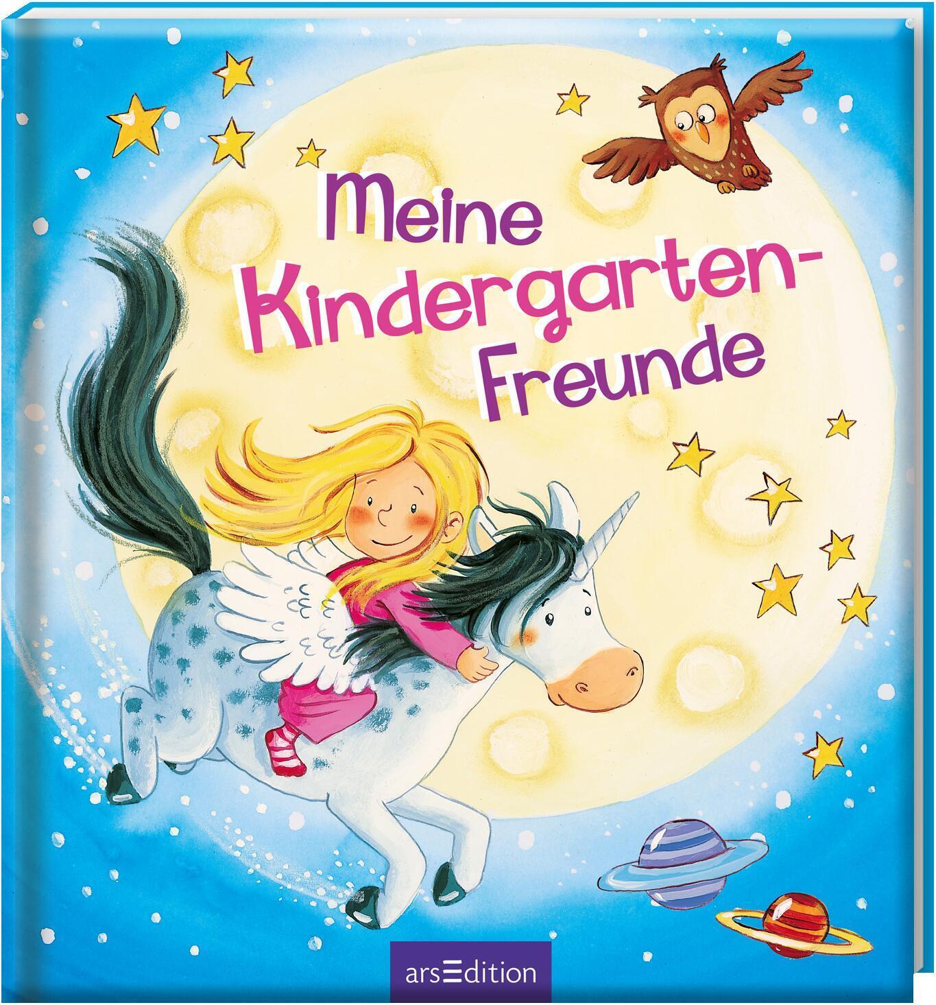 Bild: 4014489113058 | Meine Kindergarten-Freunde (Einhorn) | Buch | Hardcover wattiert