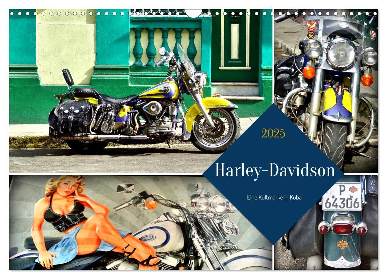 Cover: 9783383931628 | Harley-Davidson - Eine Kultmarke in Kuba (Wandkalender 2025 DIN A3...