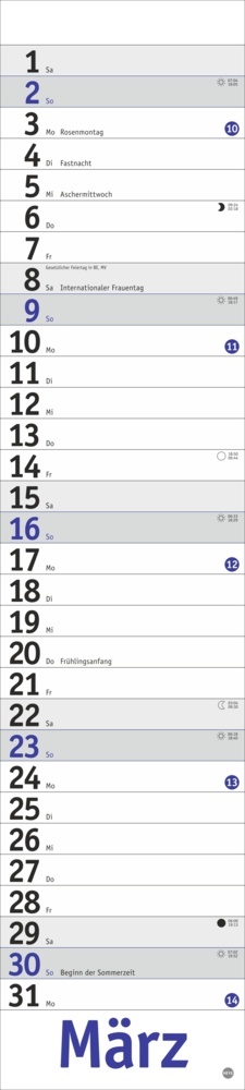 Bild: 9783756406333 | Langplaner, blau 2025 | Kalender | Spiralbindung | 13 S. | Deutsch