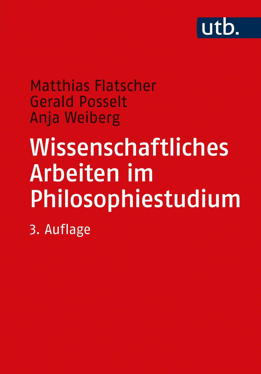 Cover: 9783825256401 | Wissenschaftliches Arbeiten im Philosophiestudium | Flatscher (u. a.)