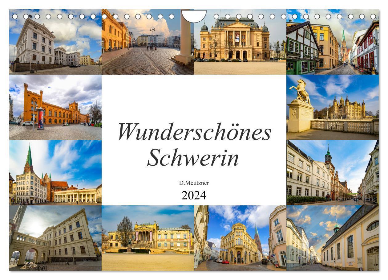 Cover: 9783383014543 | Wunderschönes Schwerin (Wandkalender 2024 DIN A4 quer), CALVENDO...