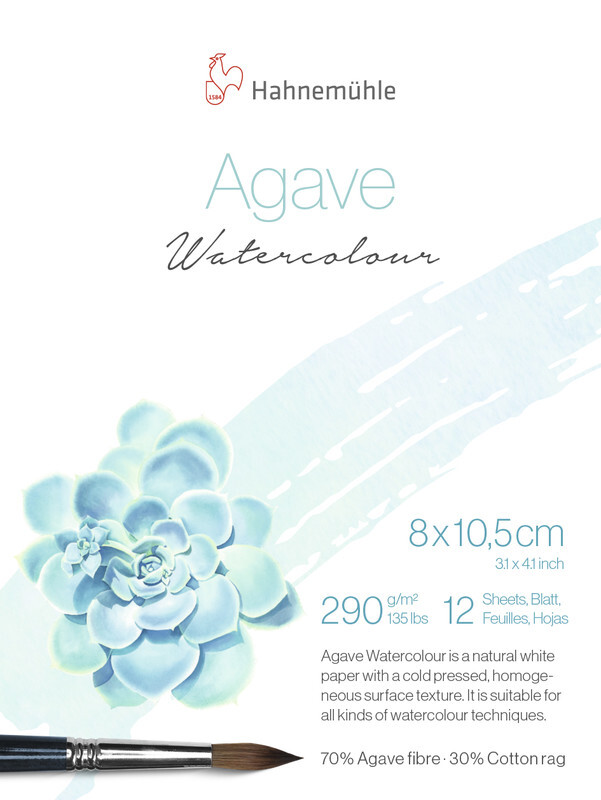 Cover: 4011367114046 | Hahnemühle Papier Agave Watercolour, 8 x 10,5 cm, 290 g/m², 1 Block...