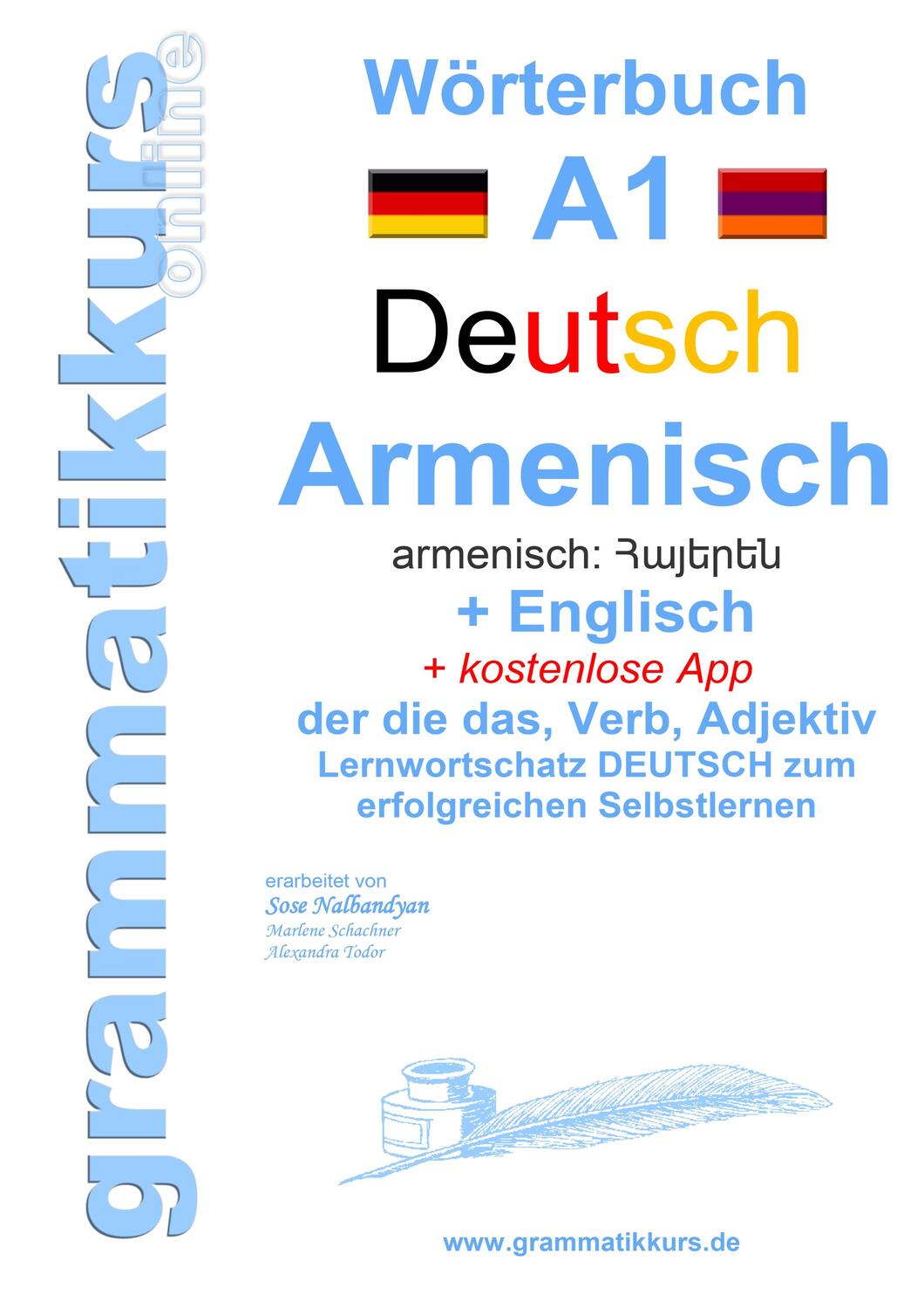Cover: 9783738649222 | Wörterbuch Deutsch - Armenisch - Englisch Niveau A1 | Schachner | Buch