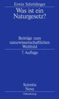 Cover: 9783486716580 | Was ist ein Naturgesetz? | Erwin Schrödinger | Taschenbuch | ISSN
