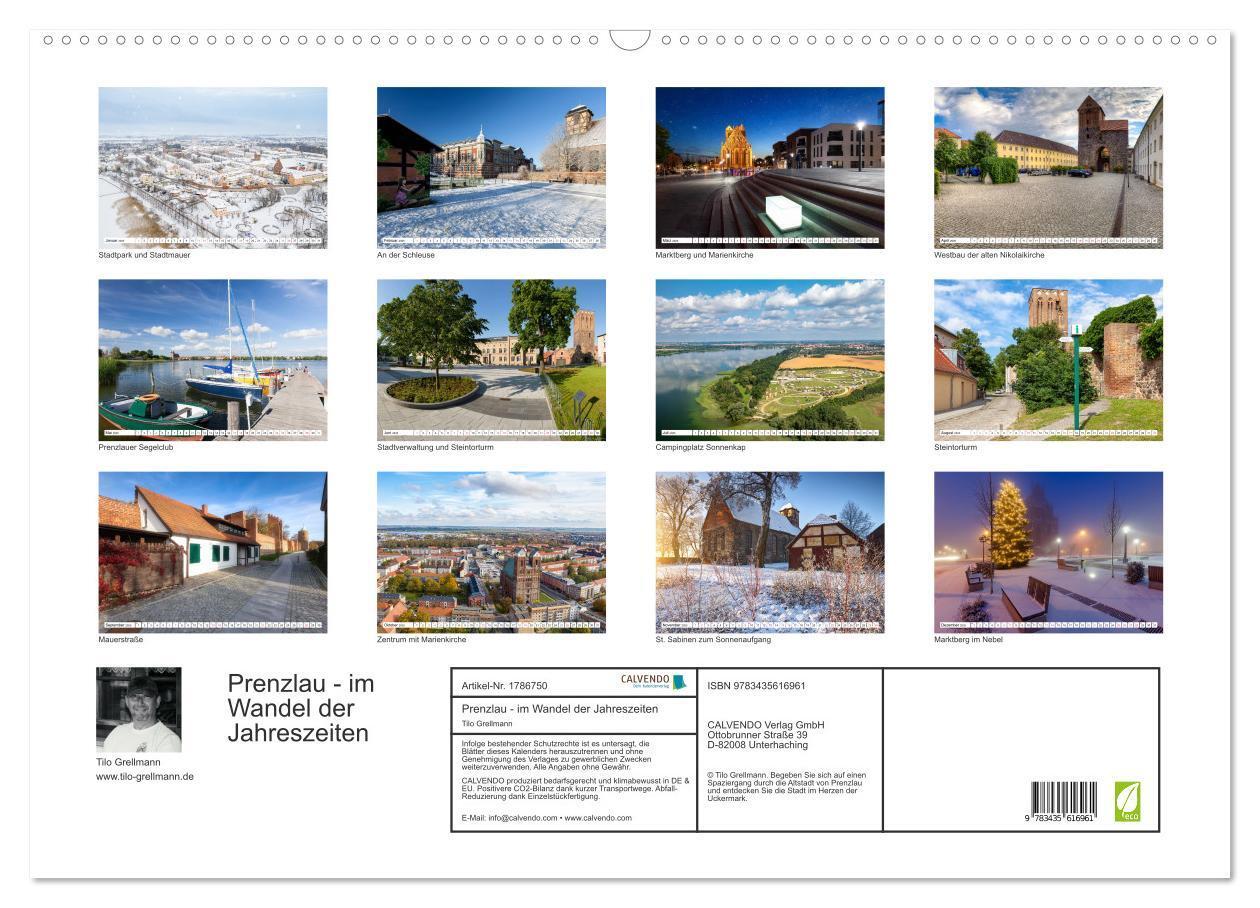 Bild: 9783435616961 | Prenzlau - im Wandel der Jahreszeiten (Wandkalender 2025 DIN A2...