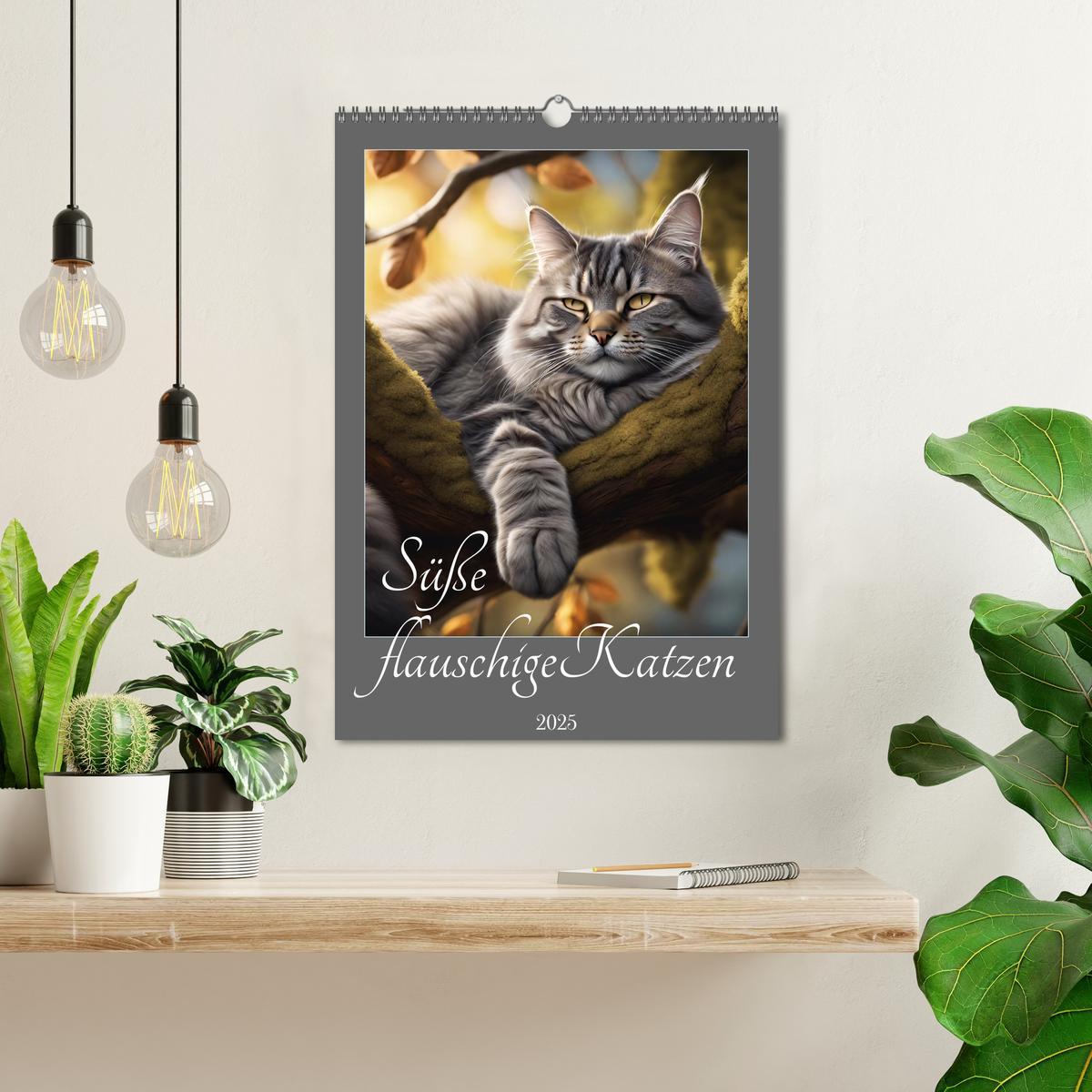 Bild: 9783435848638 | Süße flauschige Katzen (Wandkalender 2025 DIN A3 hoch), CALVENDO...