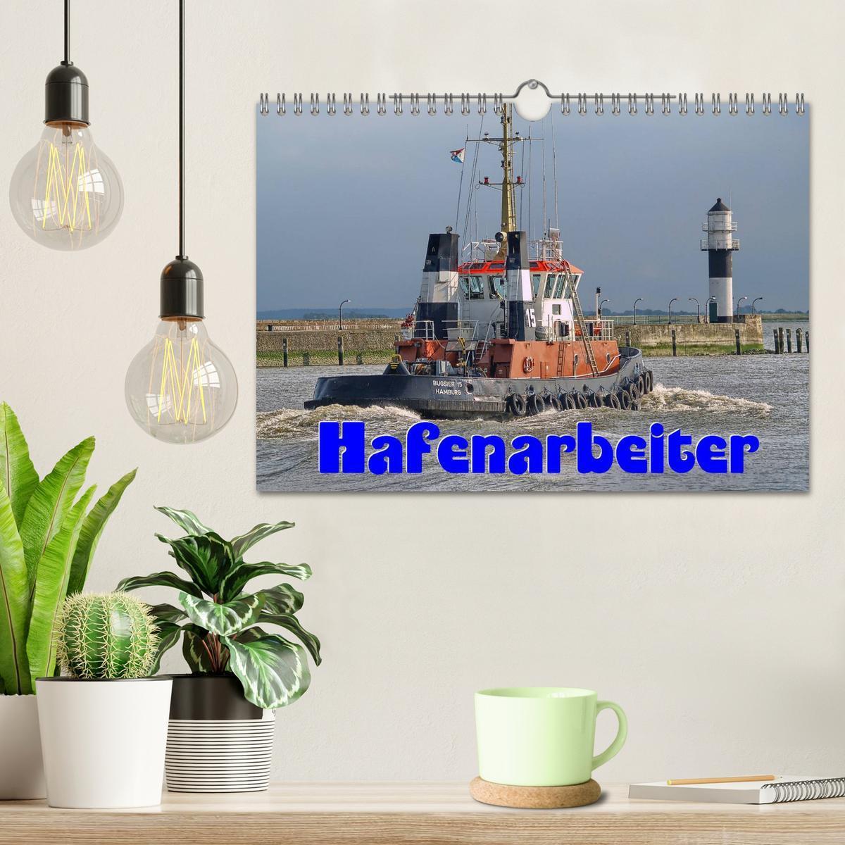 Bild: 9783435761333 | Hafenarbeiter (Wandkalender 2025 DIN A4 quer), CALVENDO Monatskalender