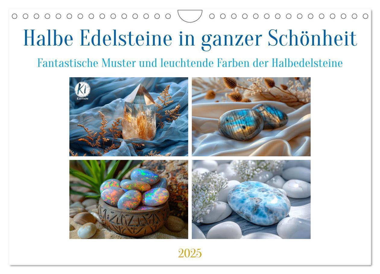 Cover: 9783457130933 | Halbe Edelsteine in ganzer Schönheit (Wandkalender 2025 DIN A4...