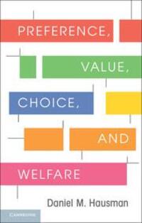 Cover: 9781107695122 | Preference, Value, Choice, and Welfare | Daniel M Hausman | Buch