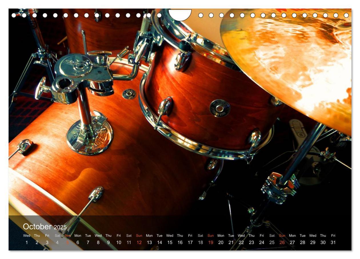 Bild: 9781325953974 | DRUMS ONSTAGE (Wall Calendar 2025 DIN A4 landscape), CALVENDO 12...