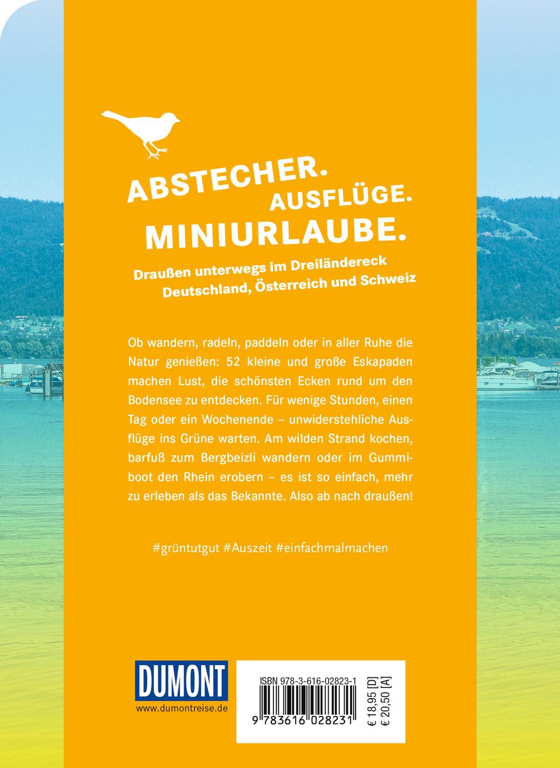 Rückseite: 9783616028231 | 52 kleine &amp; große Eskapaden am und um den Bodensee | Ab nach draußen!