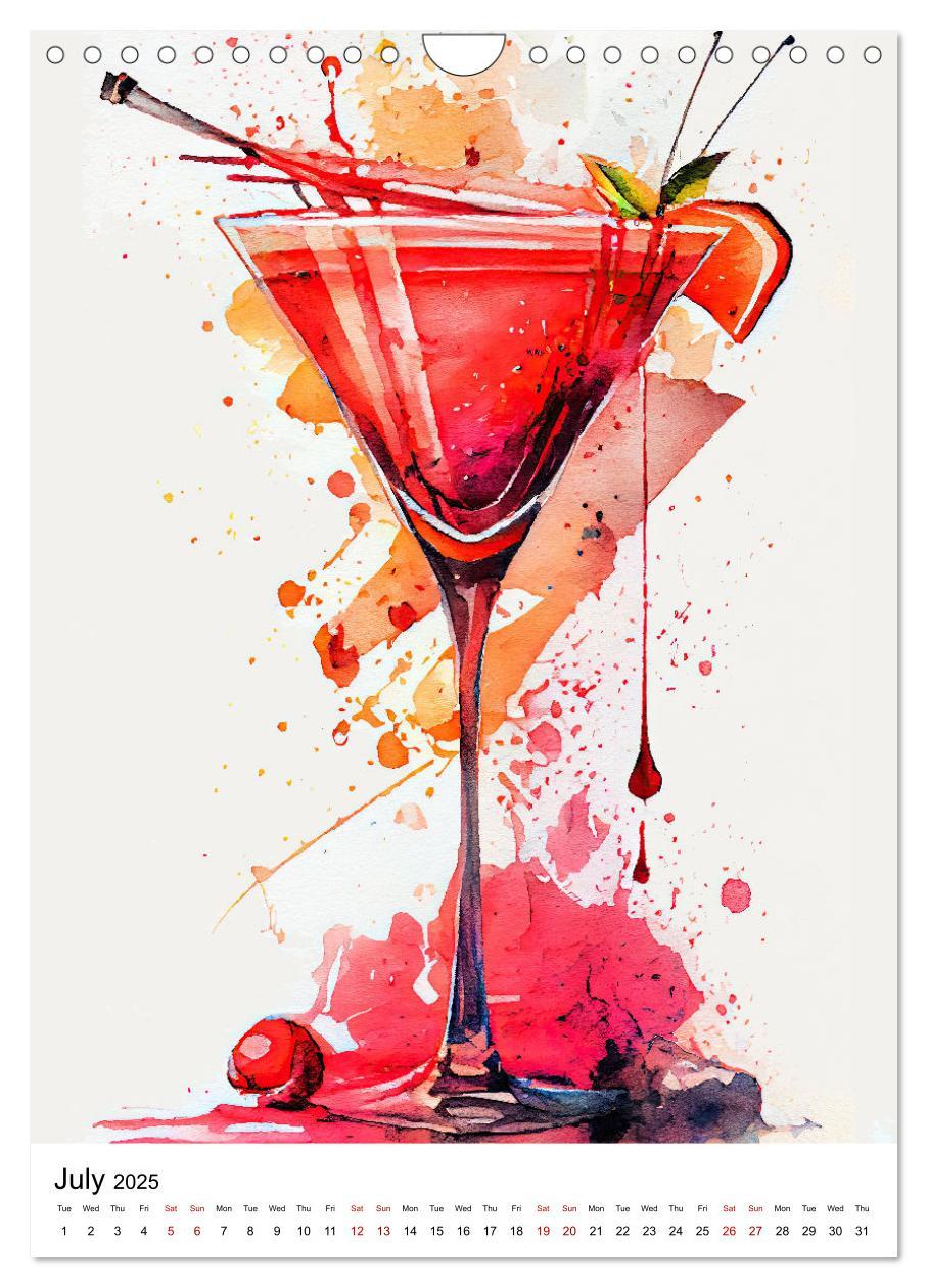 Bild: 9781325998920 | Artistic cocktails (Wall Calendar 2025 DIN A4 portrait), CALVENDO...